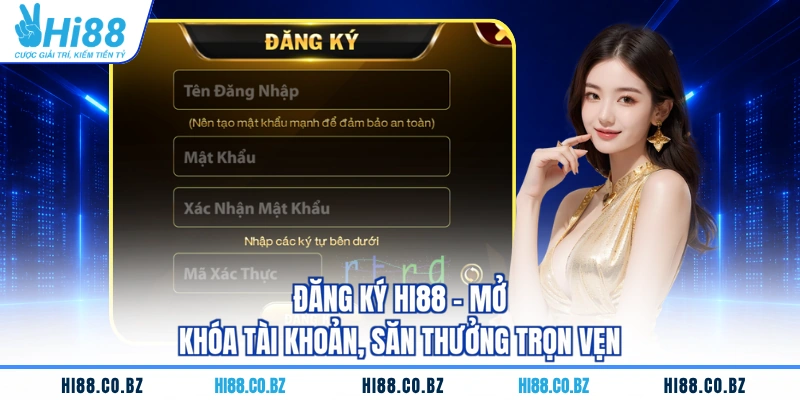 Đăng ký HI88 - Mở Khóa Tài Khoản, Săn Thưởng Trọn Vẹn